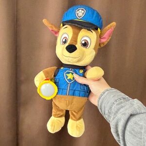Blue and Brown Plush Paw Patrol Toy sound works on light